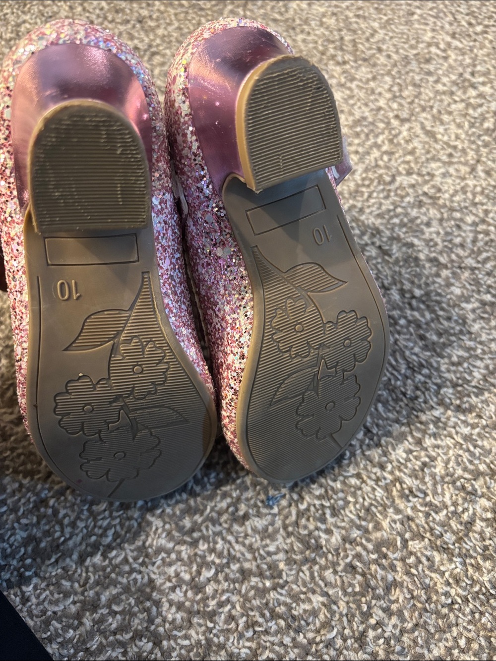 Girls Glitter Bow Mary Jane Shoes - Pink - Picture 5 of 5